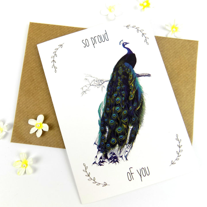 So Proud Of You (Peacock) card