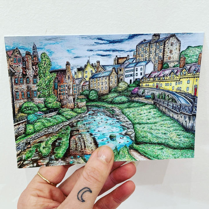 Leith Waterway Walk Edinburgh Postcard