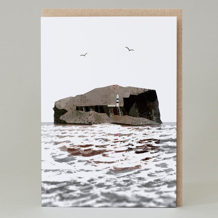'Bass Rock Landscape' Blank Scottish Card