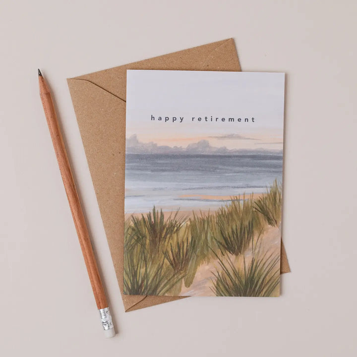 Beach Landscape Retirement Card