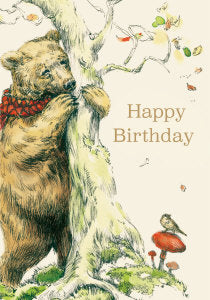 Woodland Bear Birthday Card