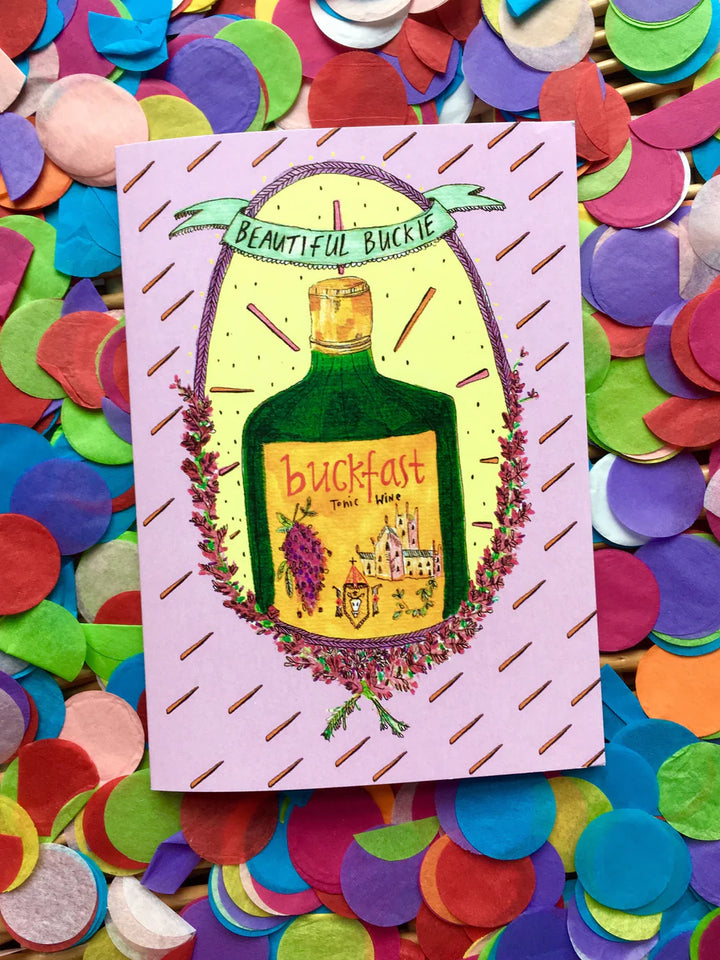Beautiful Buckie Buckfast Card