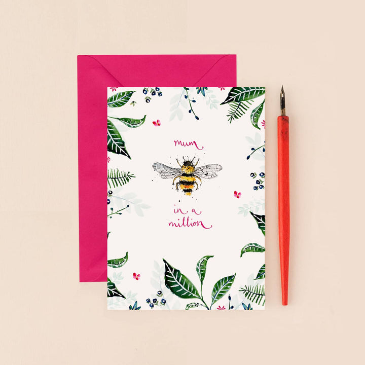 Bee Mum in a Million Card