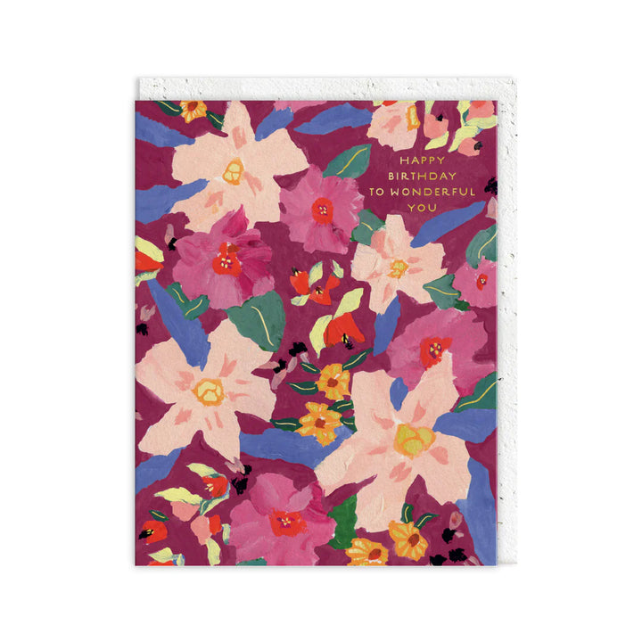 Happy Birthday Wonderful You Card With Plantable Envelope