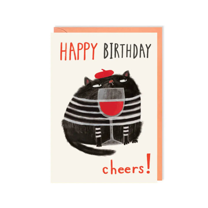 Birthday Cheers Kitty Greeting Card