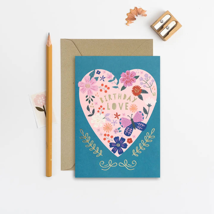 Birthday Love Heart Card