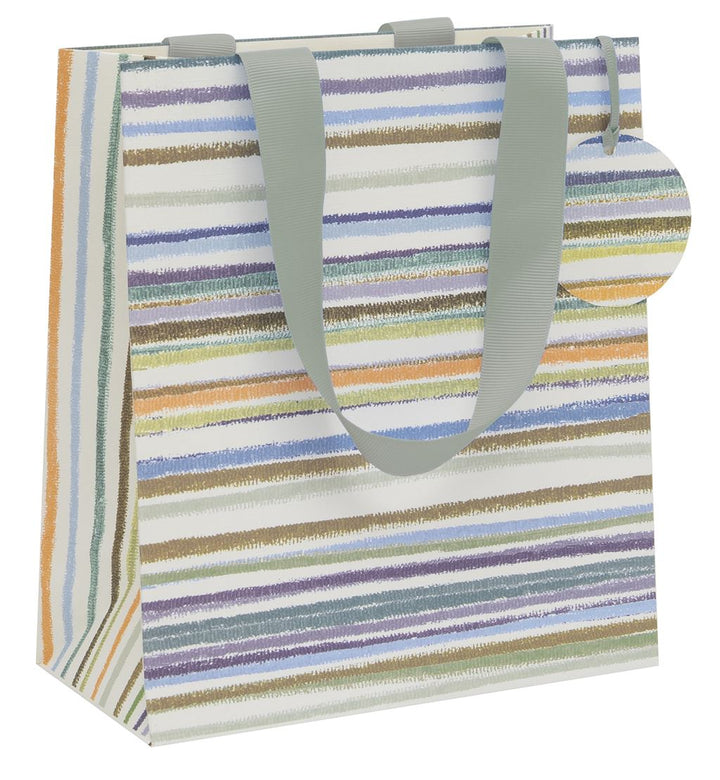 Blue Stripe Medium Gift Bag