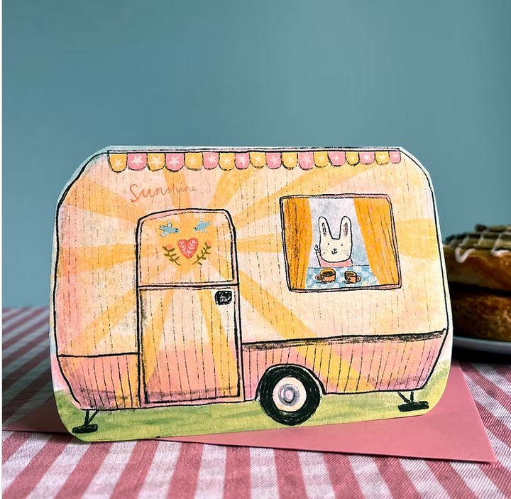 Caravan Dream House Blank Card