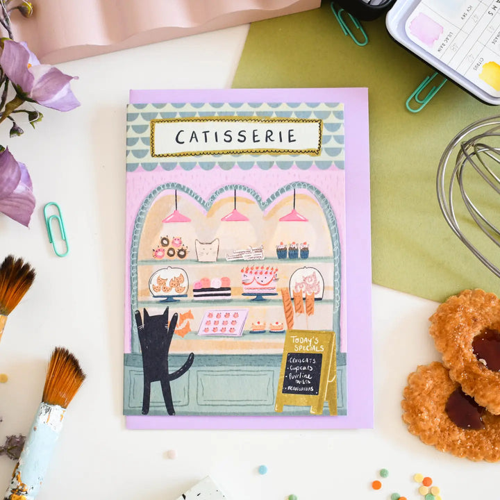 Catisserie Art Cat Greeting Card