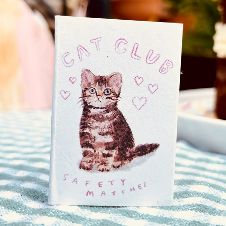 Cat Club Cute Little Box of Matches