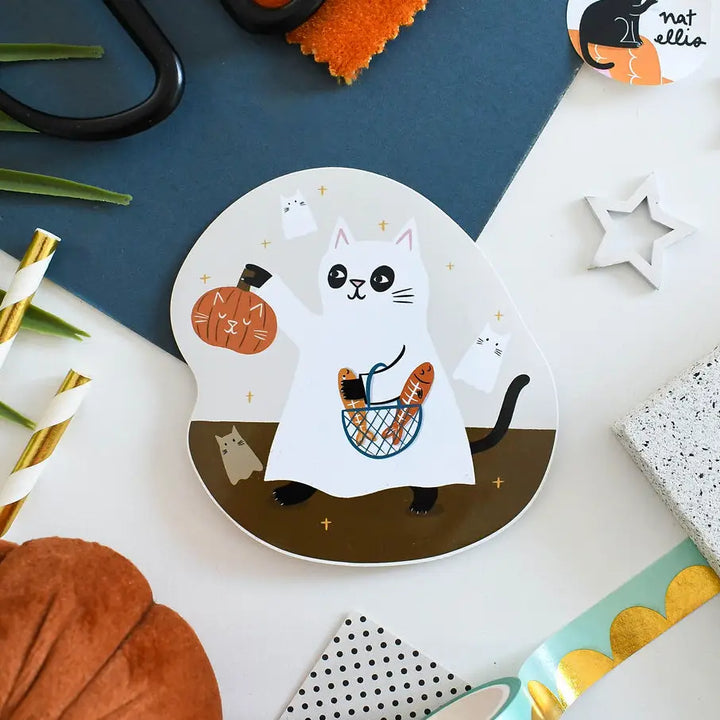 Ghost Cat - Colourful Vinyl Sticker