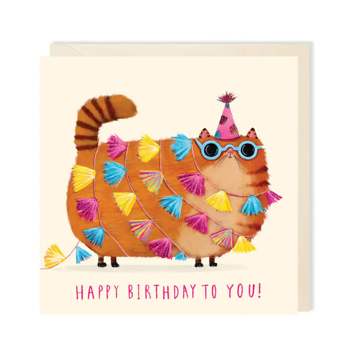 Birthday Cool Kitty Greeting Card
