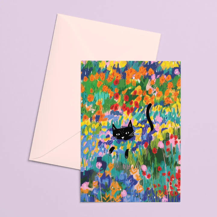 Cat in the Garden At Arles Card