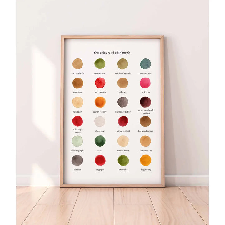 The Colours of Edinburgh Art Print