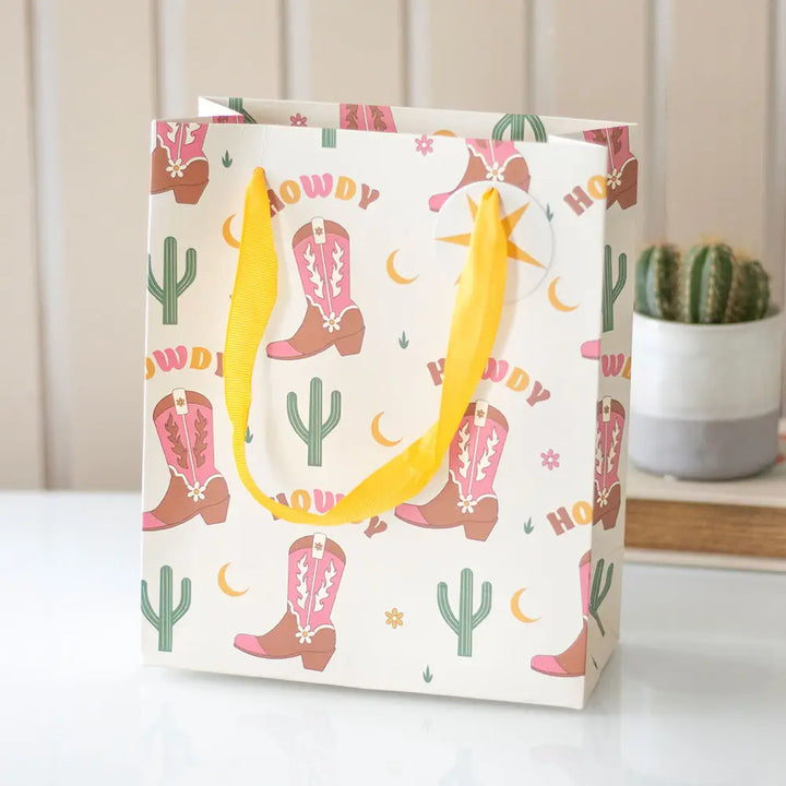 Cowboy Boots Medium Gift Bag
