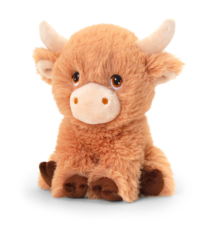 25cm Cuddly Shaggy Highland Cow