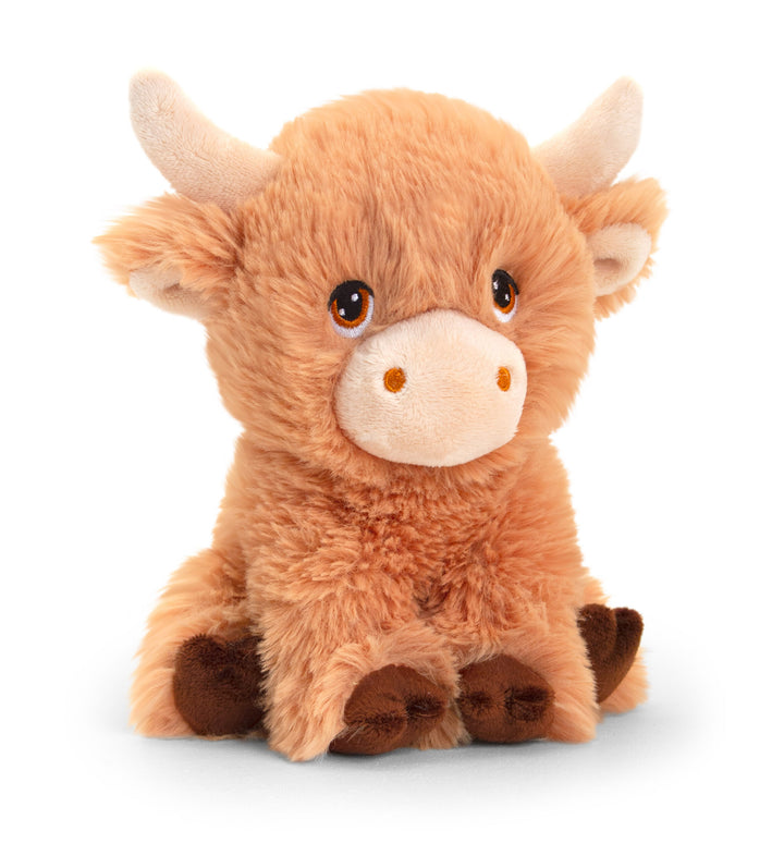 18cm Shaggy Cuddly Highland Cow