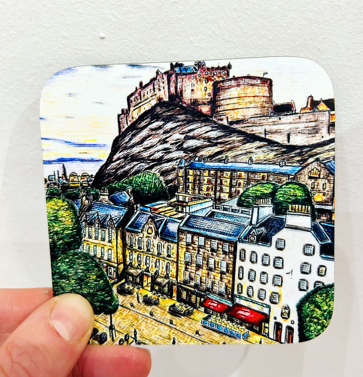 Grassmarket Edinburgh Castle Coaster