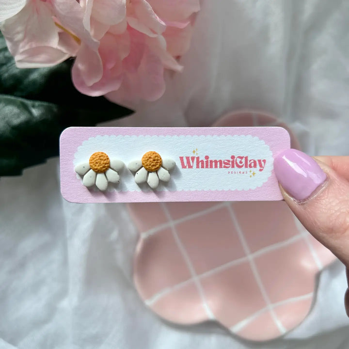 Daisy Clay Stud Earrings