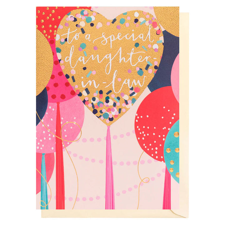 Daughter in Law Cake Slice Birthday Card
