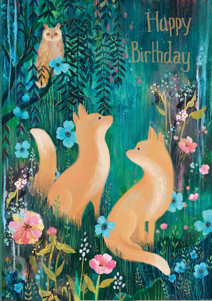 Daydreamers Fox Birthday Card