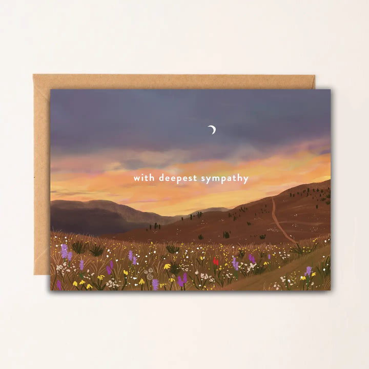 Deepest Sympathy Wildflowers Card
