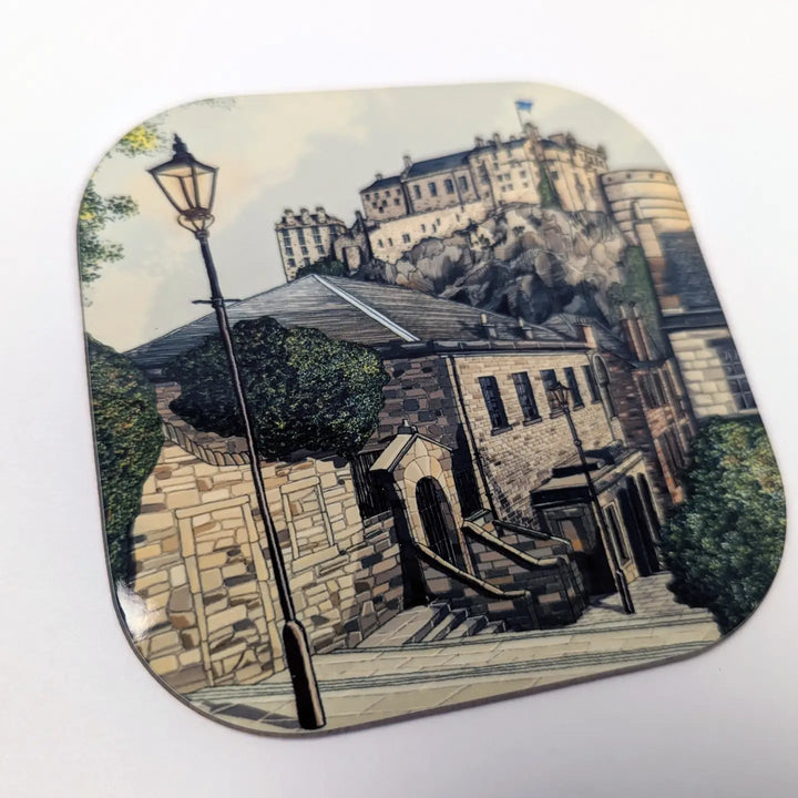 Edinburgh Castle and Vennel Steps Coaster