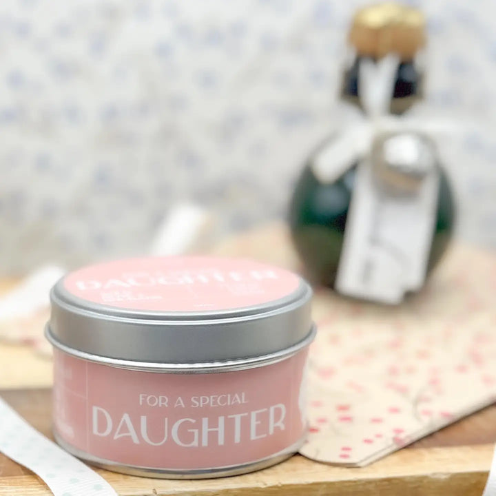 For a Special Daughter Small Tin Candle