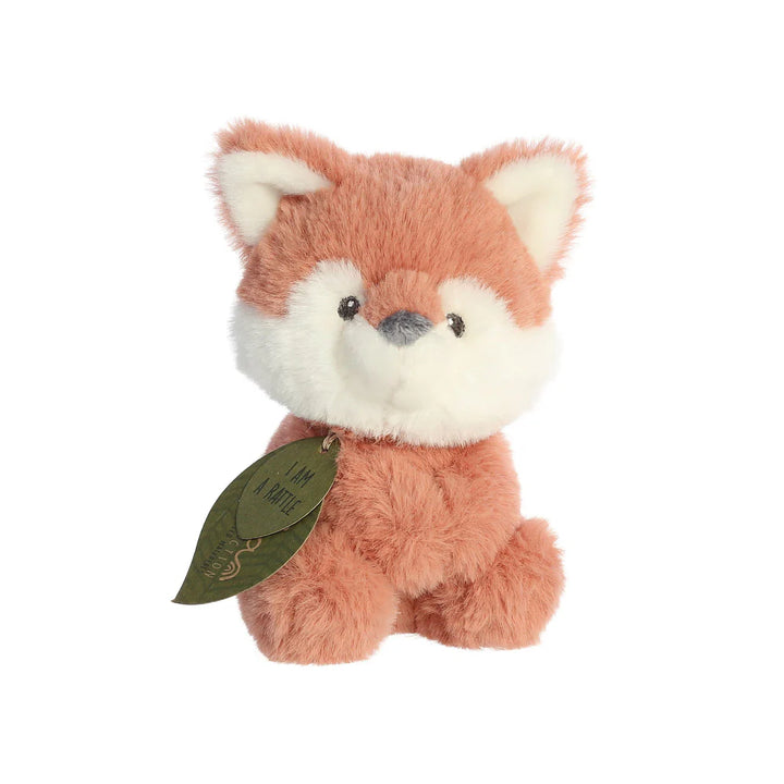 Ebba Eco Francis Fox Baby Rattle Soft Toy