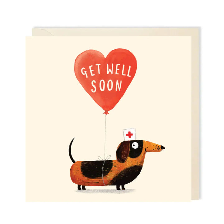 Dog Nurse Get Well Soon Card