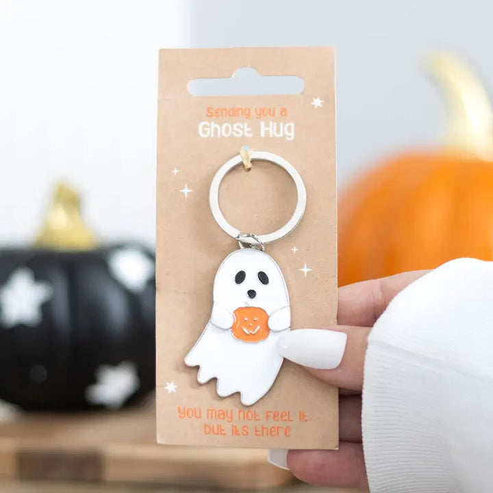 Ghost Hug Halloween Keyring