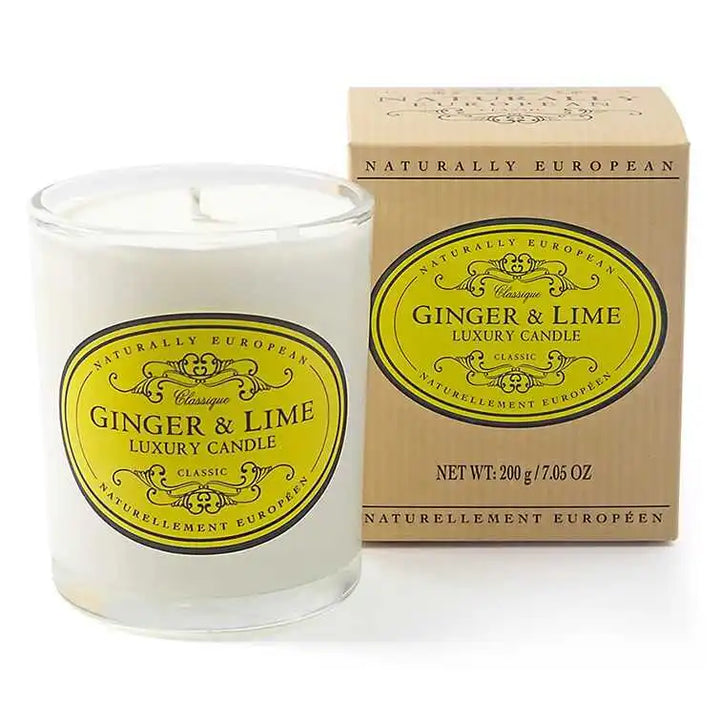 Ginger & Lime Boxed Scented Candle 200g