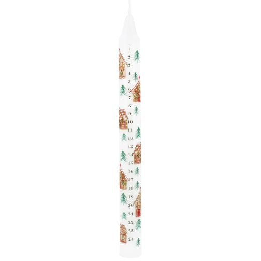 Gingerbread House Taper Advent Countdown Candle