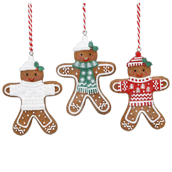 Gingerbread Man w Hat Decoration