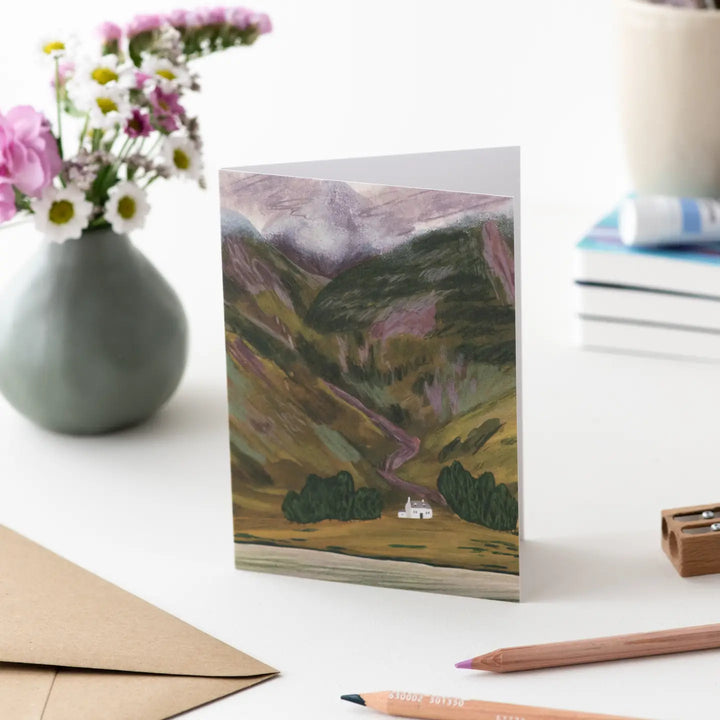 Landscape Card - Glencoe in Late Summer, Scottish Highlands