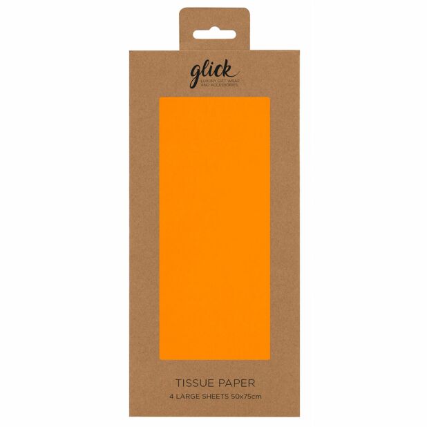 Neon Orange Tissue Paper Pack