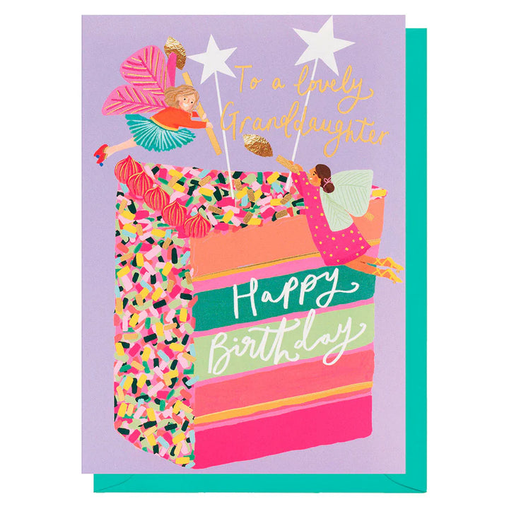 Granddaughter Fairy Cake Birthday Card