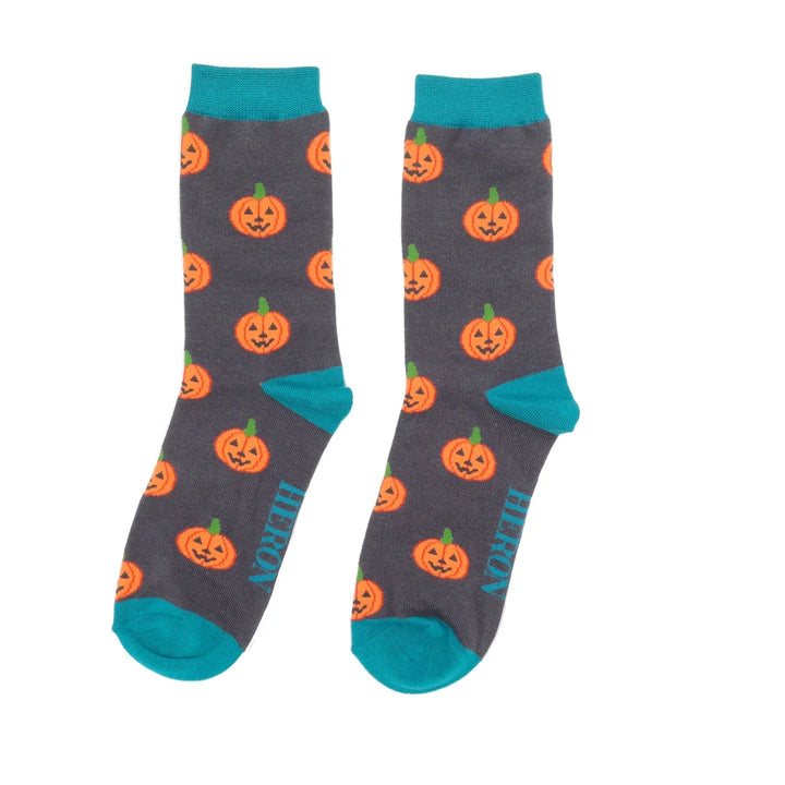 Pumpkin Bamboo Mens Socks