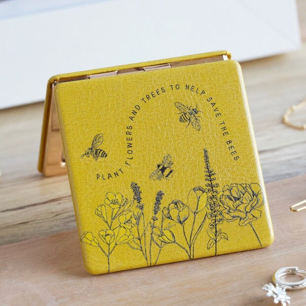 'Help Save The Bees' Compact Mirror