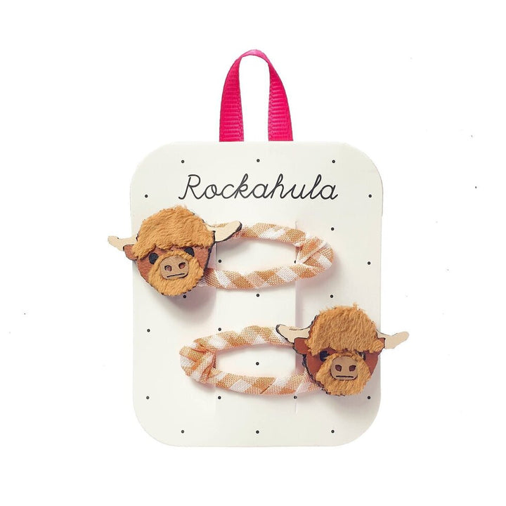 Hettie Highland Cow Kids Hair Clips