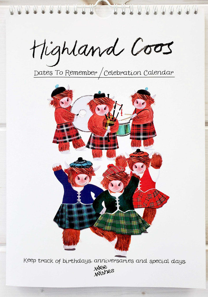 Highland Coos Celebration Calendar