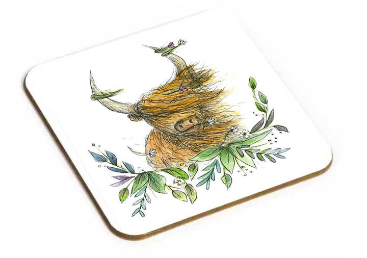 Highland Cow Coaster