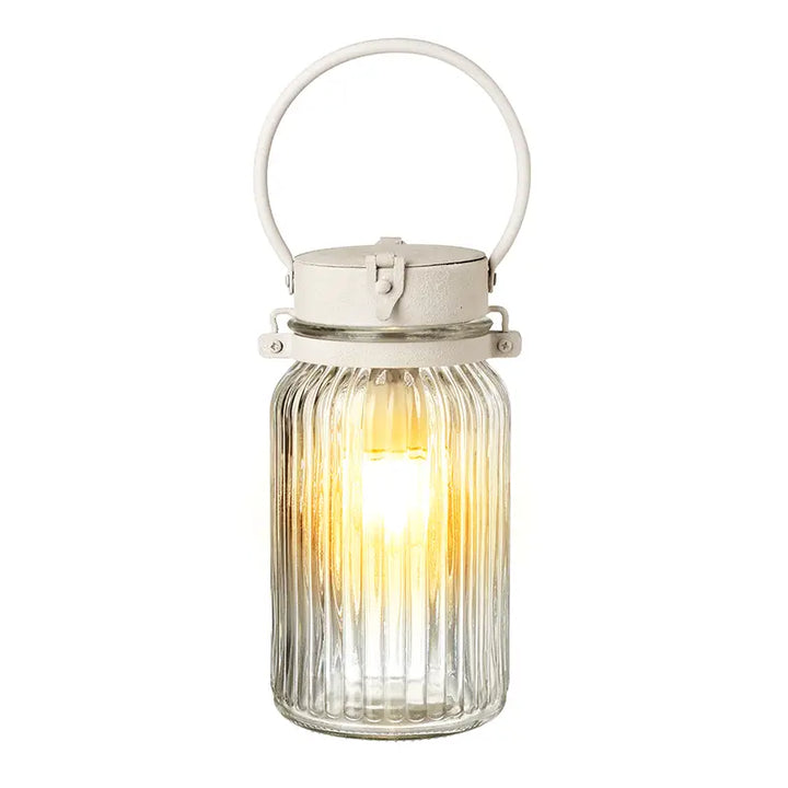 Rustic Glass Jar Light
