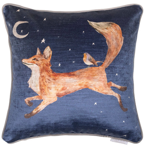 Cosmic Claude Fox Cushion Twilight
