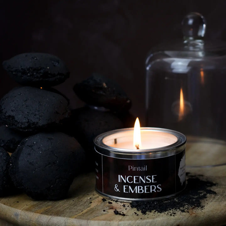 Incense & Embers Small Tin Candle