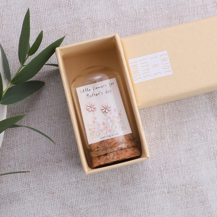 Little Flowers For Mothers Day Earrings in Bottle