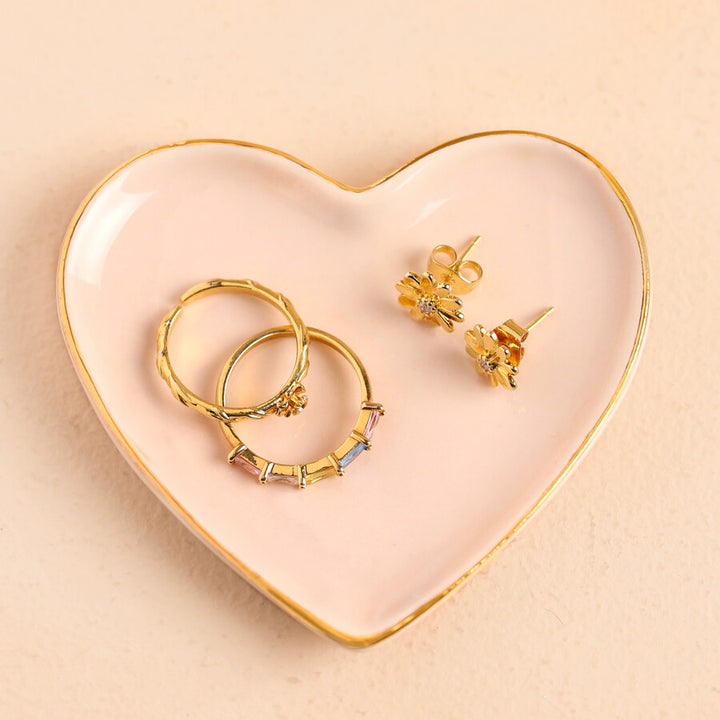 Mini Pink Heart Trinket Dish