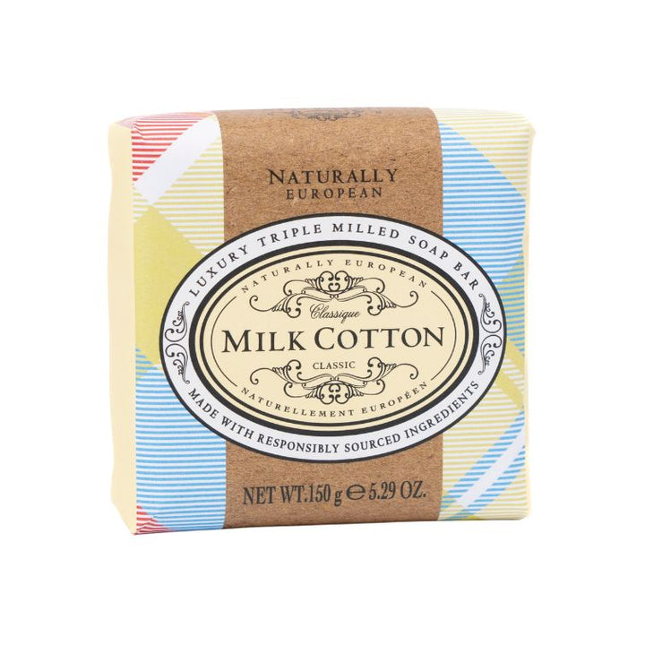Milk Cotton Wrapped Soap Bar 150g