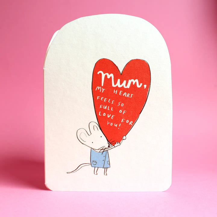 Heart Full of Love Mouse Mothers Day Card