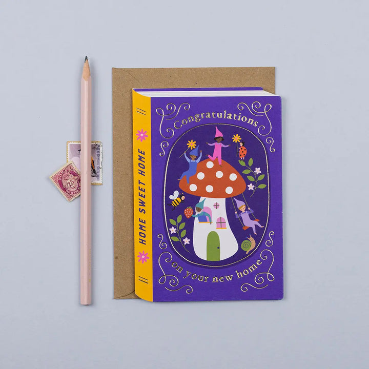 Fairytale Mushroom New Home Card